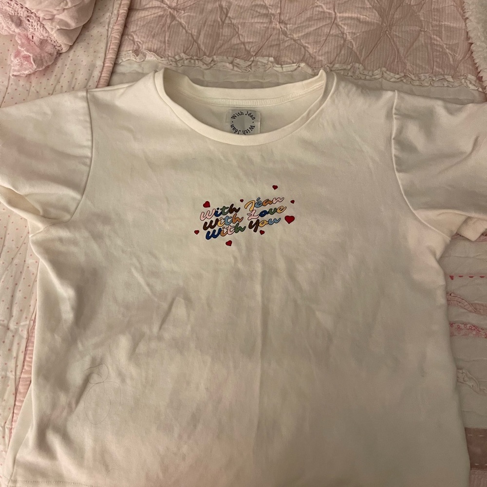 With Jéan Baby Tee - Size M